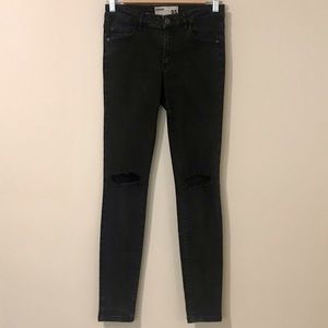 Garage Black Ripped Skinny Jean